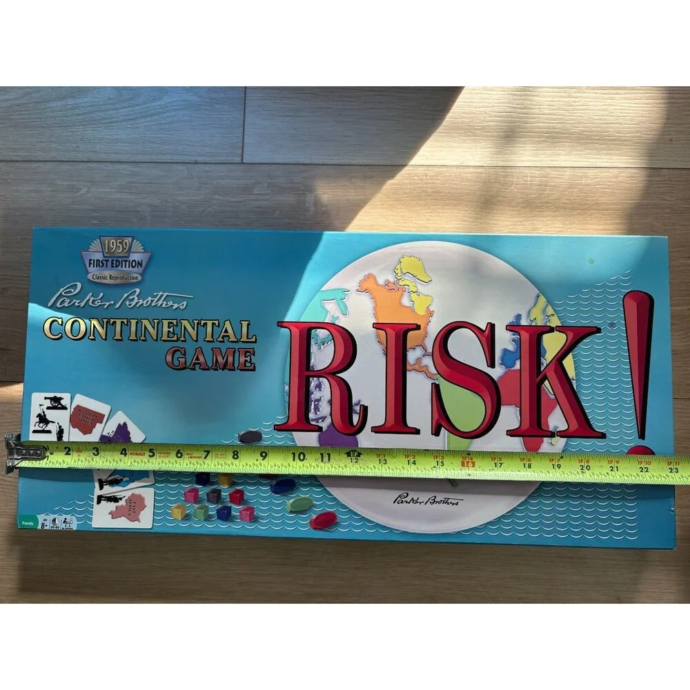 Risk 1959 1st Edition Classic Reproduction Continental Board Game Parker Brother